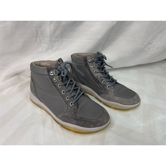 Vionic Women's Whitley High Top Sneakers Ankle Boots Gray Size 8 - Picture 1 of 16